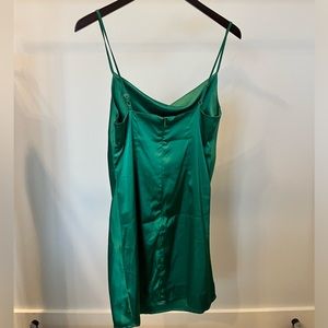 Green Mini Slip Dress Size S